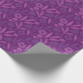 Mijn prinses houdt van Paarse, vrolijke grote bloe Cadeaupapier (Hoek)