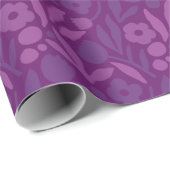 Mijn prinses houdt van Paarse, vrolijke grote bloe Cadeaupapier (Rol Hoek)