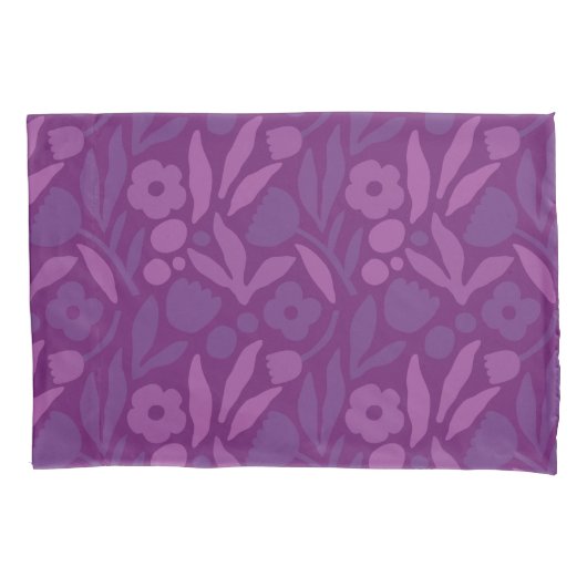Mijn prinses houdt van Paarse, vrolijke grote bloe Kussensloop (Voorkant)