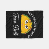 Mijn prinses naam is Taco Belle - Funny Pun Cinco Fleece Deken (Voorkant (Horizontaal))