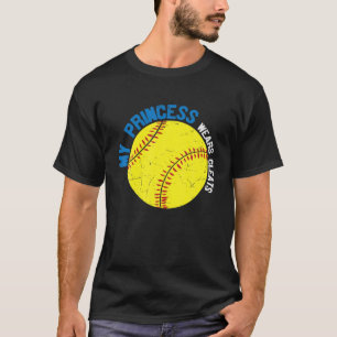 Mijn prinses Wears Cleats - Softball Baseball T-shirt