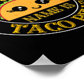 Mijn prinsessennaam is Taco Belle Funny Cinco De M Poster (Hoek)