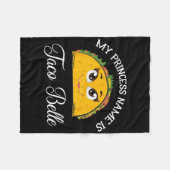 Mijn prinsessennaam is Taco Belle - Grappige Pun C Fleece Deken (Voorkant (Horizontaal))