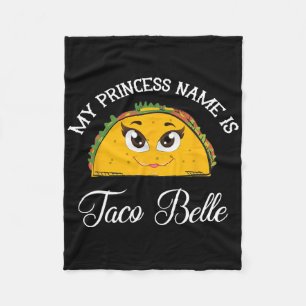 Mijn prinsessennaam is Taco Belle - Grappige Pun C Fleece Deken