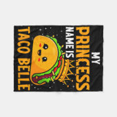 Mijn prinsessennaam is Taco Belle - Grappige Pun C Fleece Deken (Voorkant (Horizontaal))