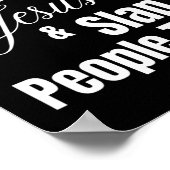 Mijn probleem is dat ik Jezus wil volgen en mensen Poster (Hoek)