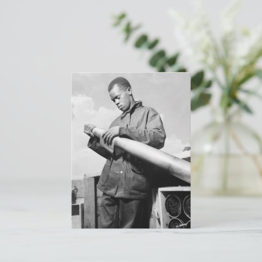 Mijn projectiel, jaren '40 polijsten briefkaart (Staand voorkant)