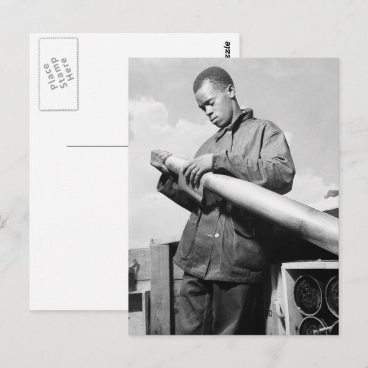 Mijn projectiel, jaren '40 polijsten briefkaart (Voorkant / Achterkant)