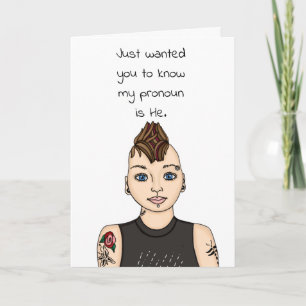 Mijn pronoun is hij, zij, zij Aankondiging van g