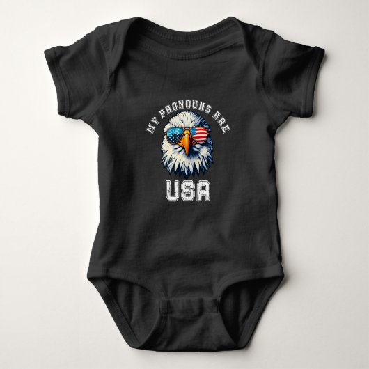 Mijn Pronouns Zijn USA Romper (Voorkant)