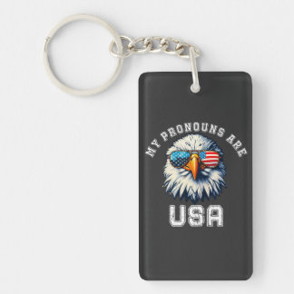 Mijn Pronouns Zijn USA Sleutelhanger