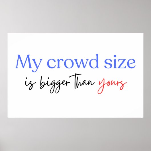 Mijn publieksgrootte is groter dan die van jou Har Poster (Voorkant)