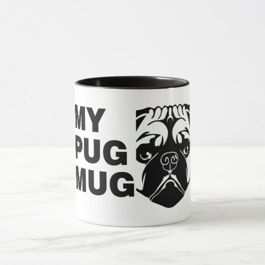 Mijn Pug Coffee Mok (Midden)