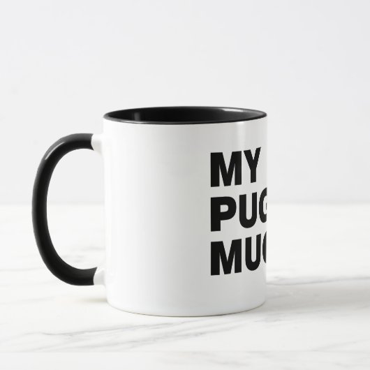 Mijn Pug Coffee Mok (Links)