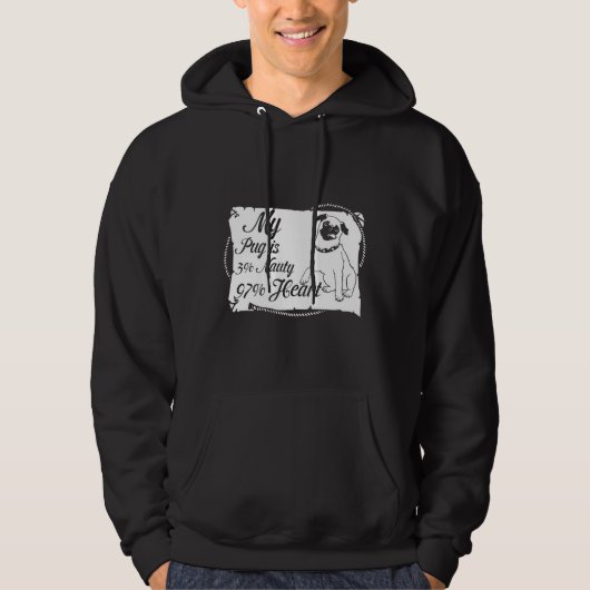 MIJN PUG IS 3 NAUTY 97 HEART Classic T-Shirt 326 (Voorkant)