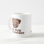 Mijn pug is mijn Homeboy Koffiemok (Voorkant links)