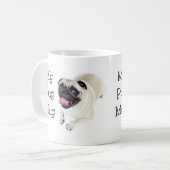 Mijn Pug Mok Tweezijdig Schattige Dog Mok Gift Ide (Voorkant links)