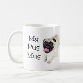 Mijn Pug Mok Tweezijdig Schattige Dog Mok Gift Ide (Links)
