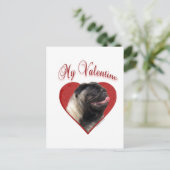 Mijn Pug Valentijn Feestdagenkaart (Staand voorkant)