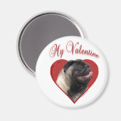 Mijn Pug Valentijn Magneet (Voorkant / Achterkant)