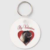 Mijn Pug Valentijn Sleutelhanger (Achterkant)