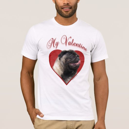 Mijn Pug Valentijn T-shirt (Voorkant)