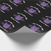 Mijn puns zijn echt geweldig grappig, donker bont. cadeaupapier (Hoek)