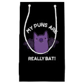 Mijn puns zijn echt geweldig grappig, donker bont. klein cadeauzakje (Voorkant)