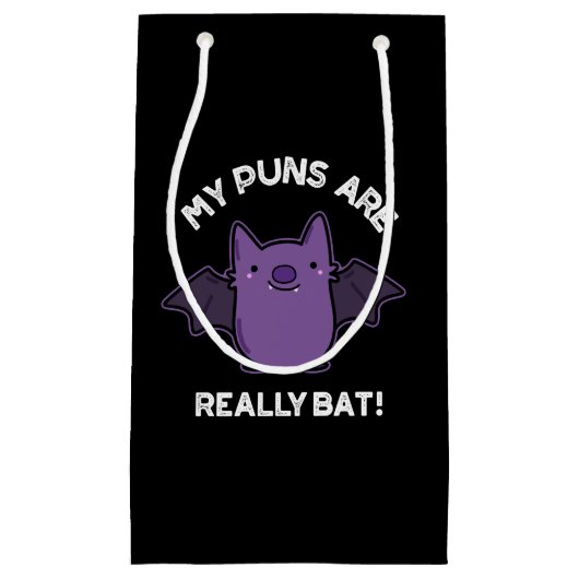 Mijn puns zijn echt geweldig grappig, donker bont. klein cadeauzakje (Voorkant)