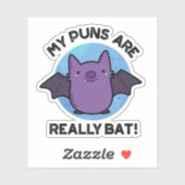 Mijn puns zijn echt grappige dierenbonen. sticker (Vel)