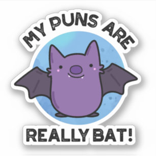 Mijn puns zijn echt grappige dierenbonen. sticker