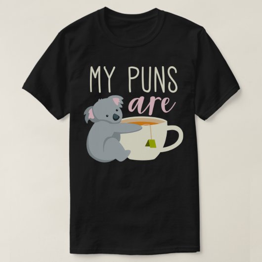 Mijn Puns zijn Koala Tea 10 T-shirt (Design voorkant)