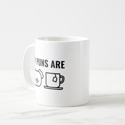 Mijn puns zijn koffiemok (Voorkant links)