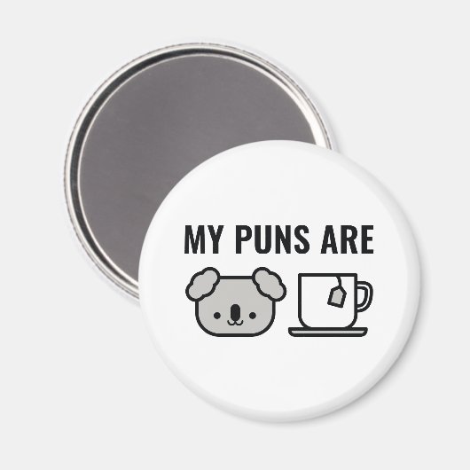 Mijn puns zijn magneet (Voorkant / Achterkant)