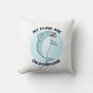 Mijn puns zijn op bruinvis grappig dier woordspeli kussen