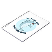 Mijn puns zijn op bruinvis grappig dier woordspeli notitieboek (Linkerzijde)