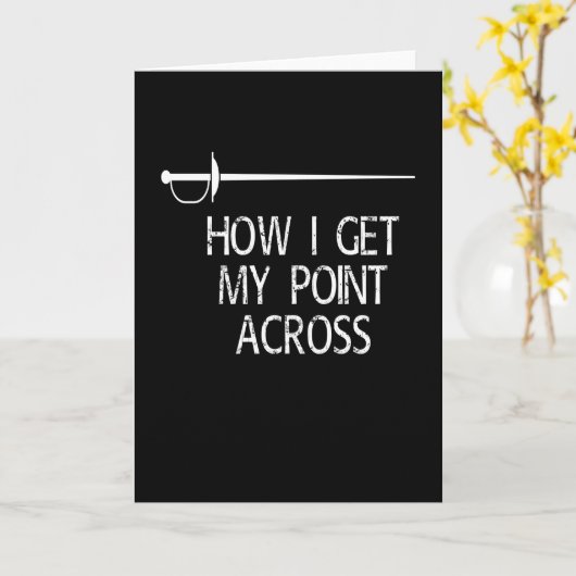 Mijn puntenafsluiter Epee Fencing Kaart (Gele Bloem)