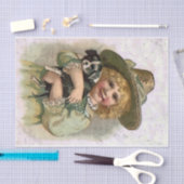 mijn puppy en ik schilderen 1920 tissuepapier (Craft)