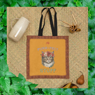 Mijn purr-fect spul tote bag