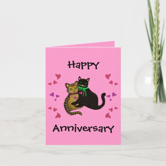 Mijn Purrfect Love Jubileum Kaart (Voorkant)
