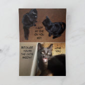 MIJN PURRFECT VALENTIJN KAT BEDANKKAART (Binnen)