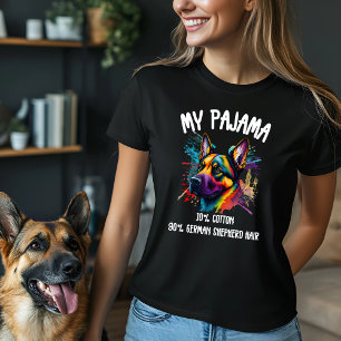 Mijn pyjama - 10% katoen, 90% Duits herdershaar T-shirt