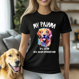 Mijn pyjama - 10% katoen, 90% golden retriever haa t-shirt