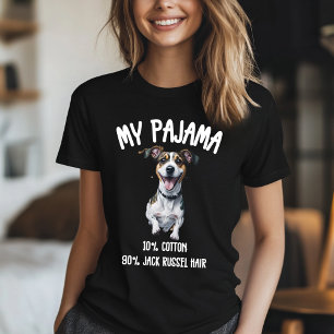 Mijn pyjama: 10% katoen, 90% Jack Russell Hair Fun T-shirt