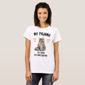 Mijn pyjama: 10% katoen, 90% maine coon haar t-shirt (Voorkant volledig)
