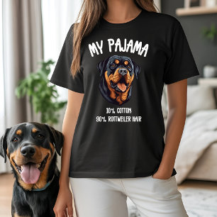 Mijn pyjama - 10% katoen, 90% rottweiler haar t-shirt