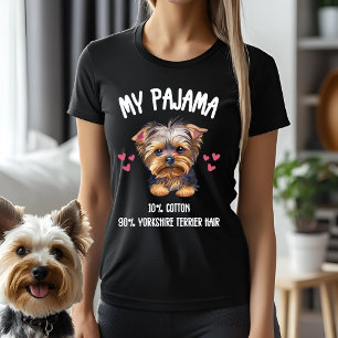 Mijn pyjama - 10% katoen, 90% Yorkshire Terrier ha T-shirt