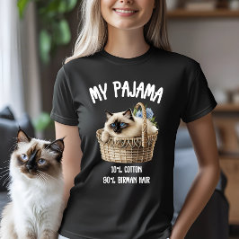 Mijn pyjama birman kat t-shirt