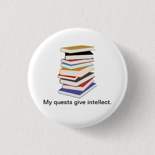 Mijn Quests geven Intellect Ronde Button 3,2 Cm (Voorkant)