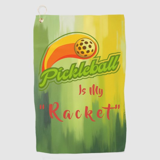 “Mijn Racket” Pickleball Handdoek (Voorkant)